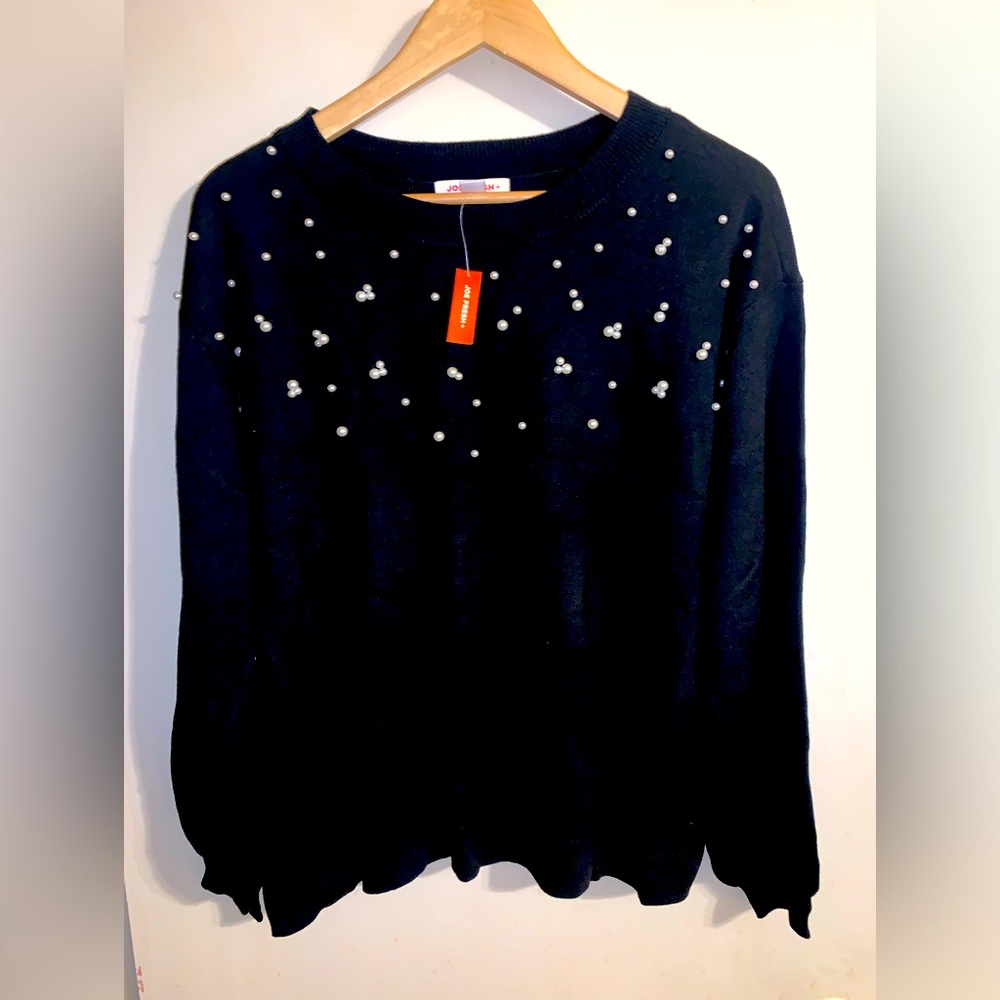 Sweater with pearls size 1X